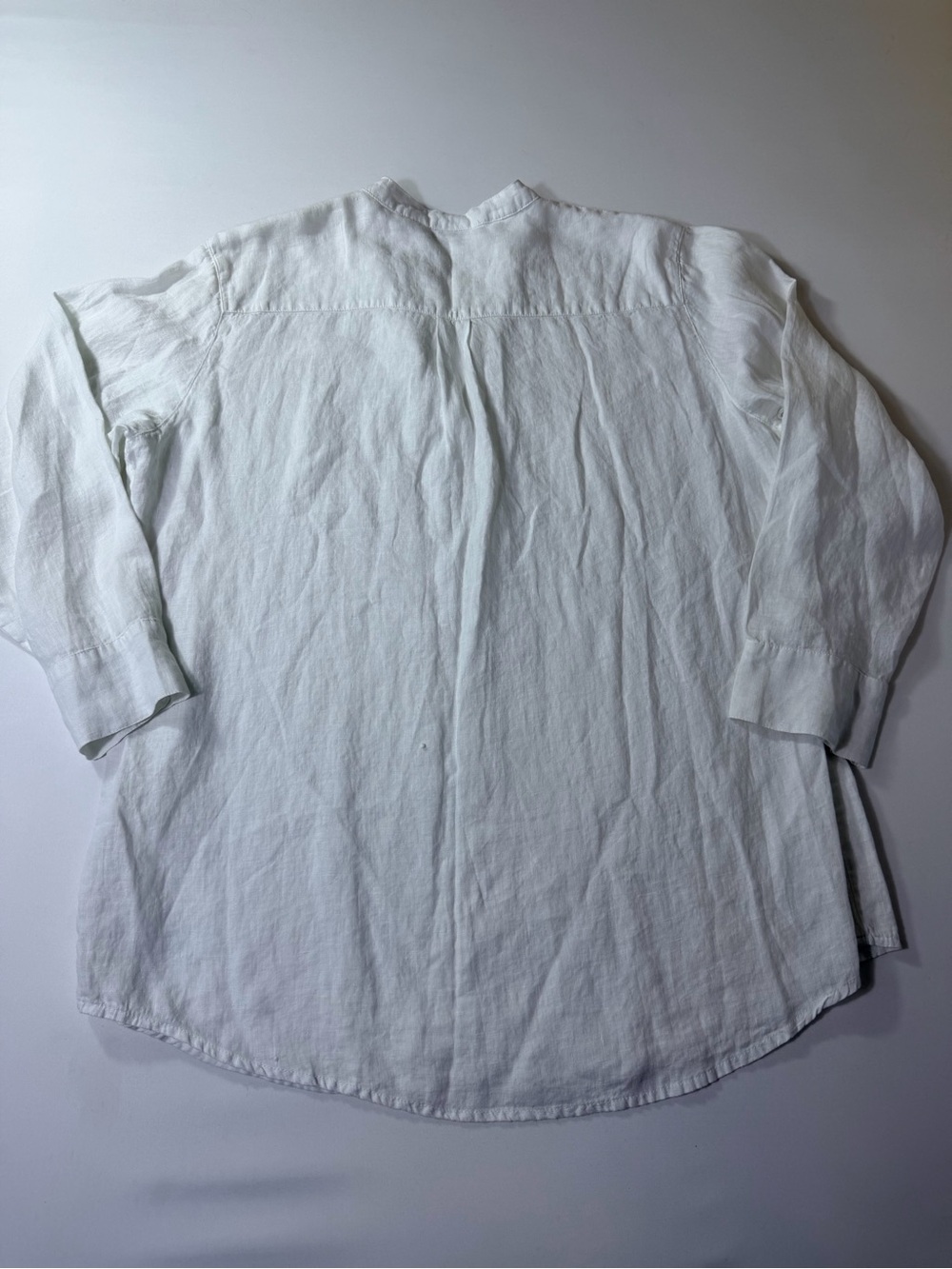 Chico's White 100% Linen Casual Button-Down Shirt Size 3 Women’s XL 16 - Picture 10 of 11